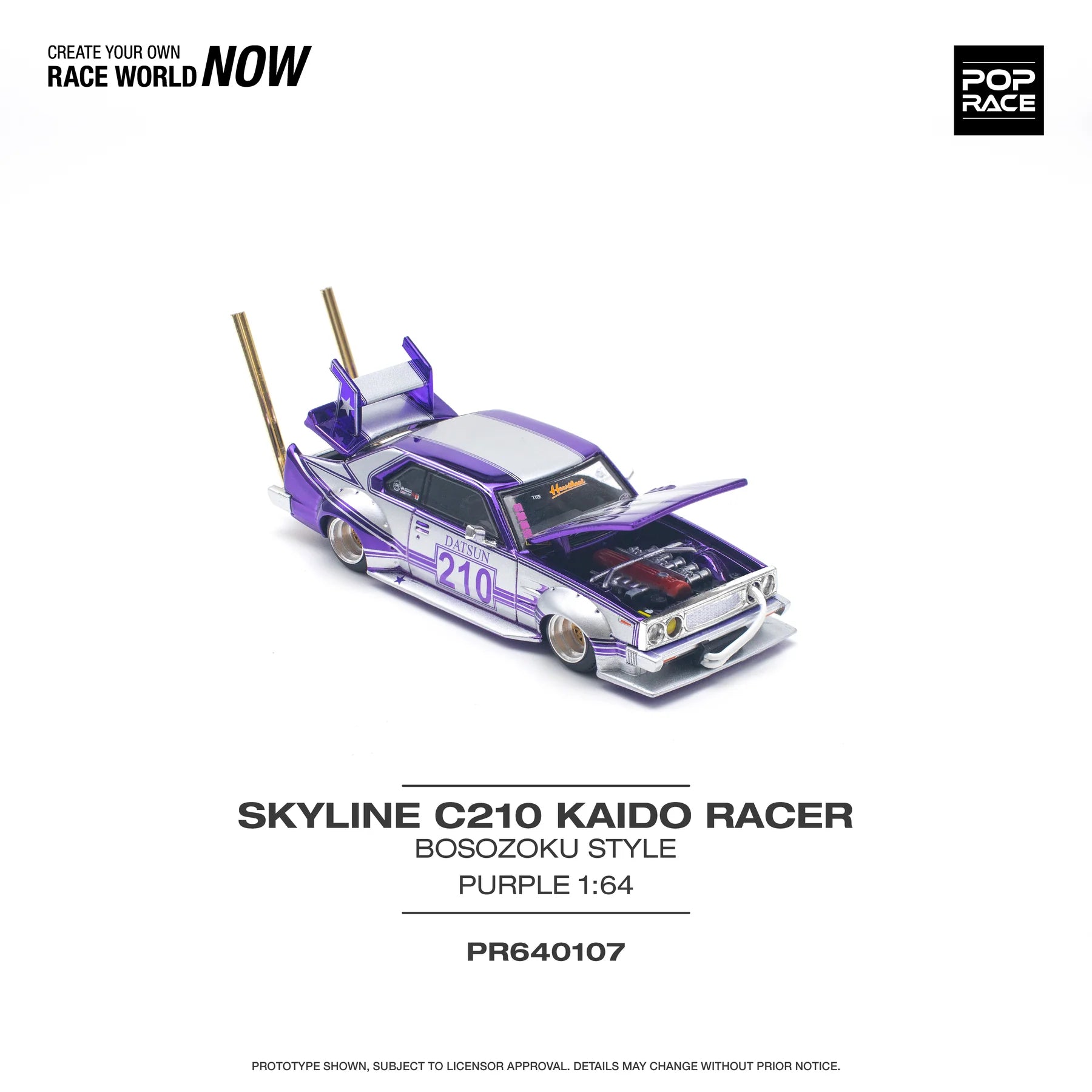 Pop Race Skyline C210 Kaido Racer Bosozoku Style