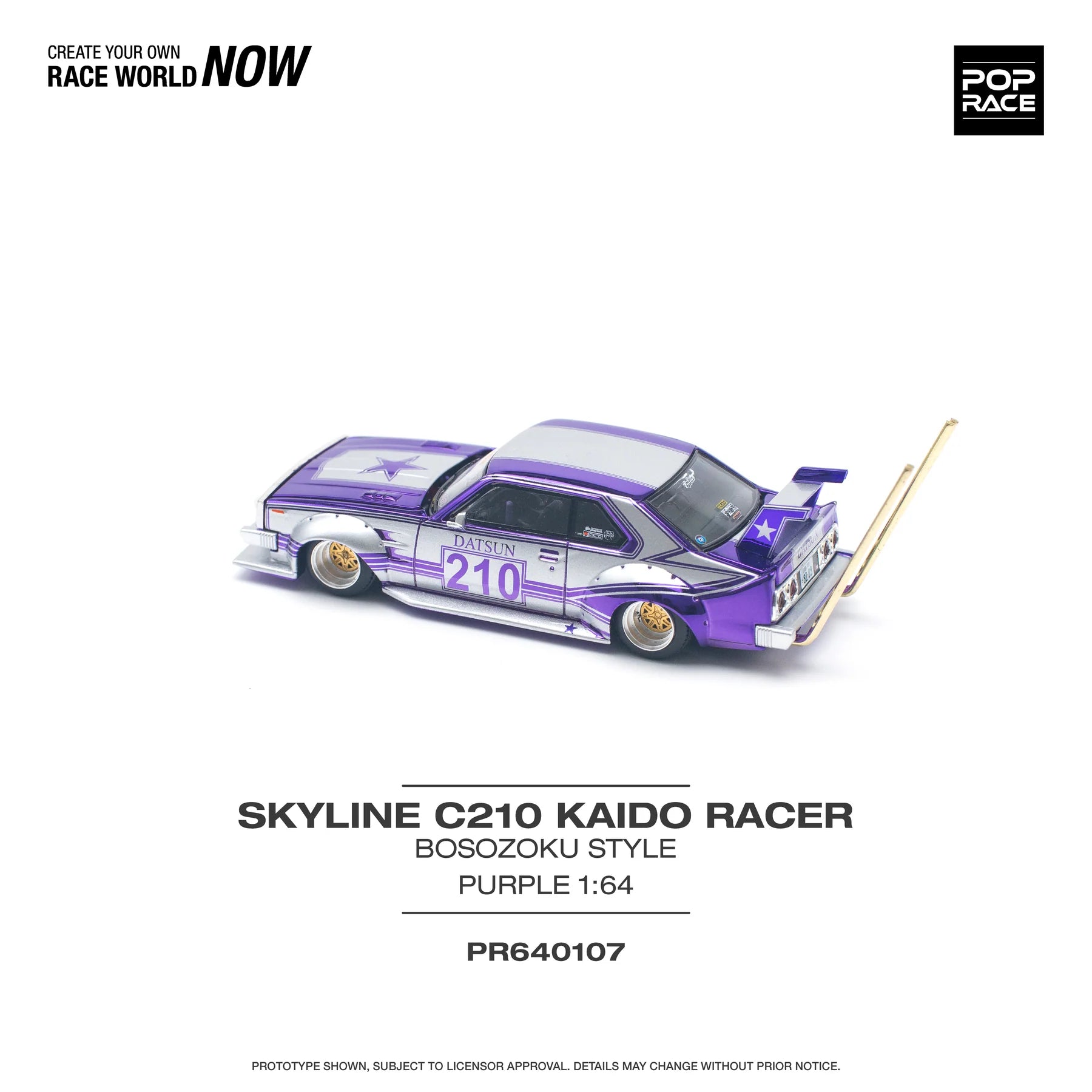 Pop Race Skyline C210 Kaido Racer Bosozoku Style