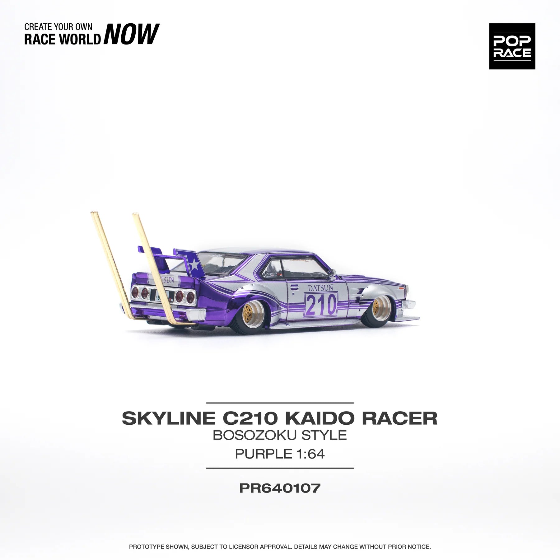 Pop Race Skyline C210 Kaido Racer Bosozoku Style