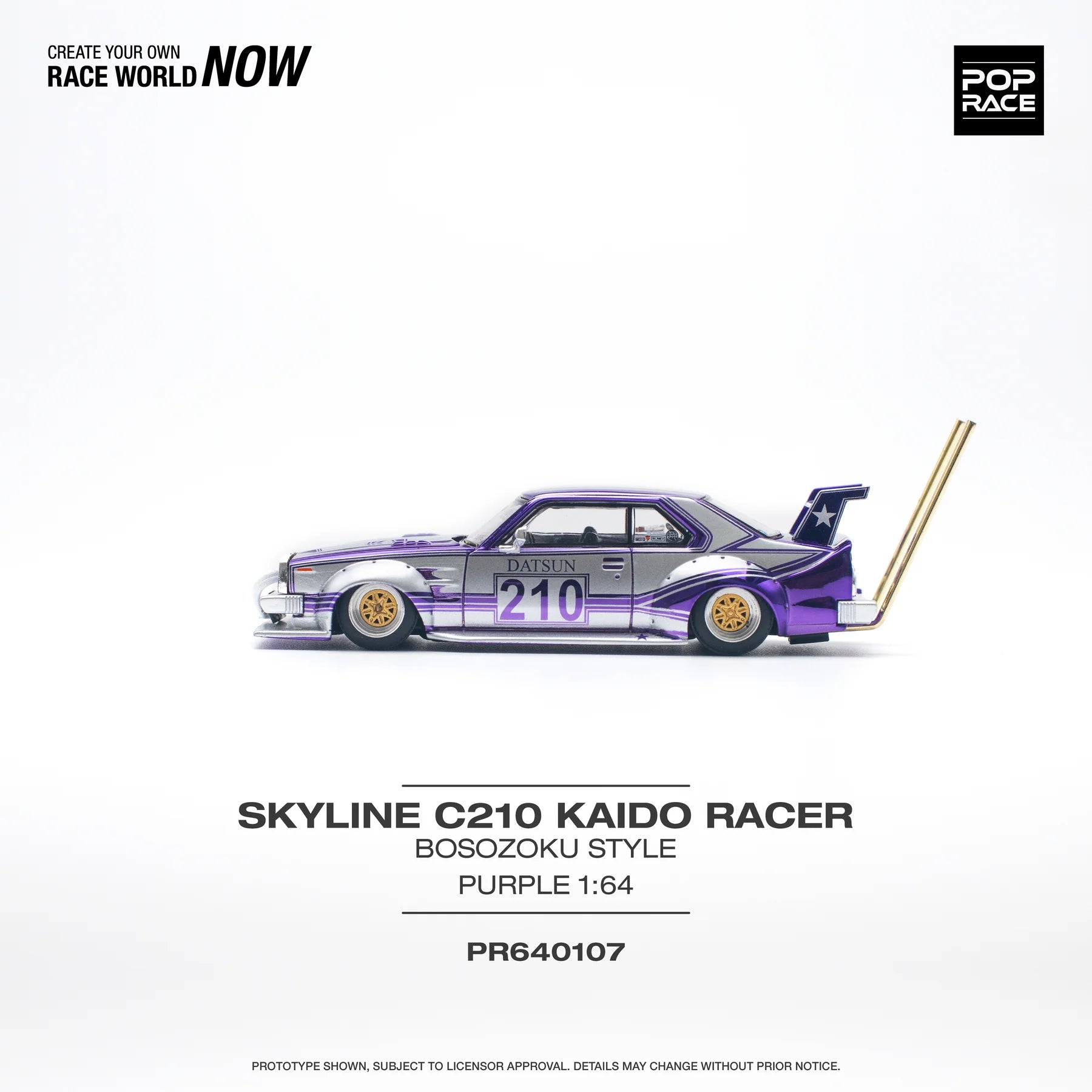 Pop Race Skyline C210 Kaido Racer Bosozoku Style