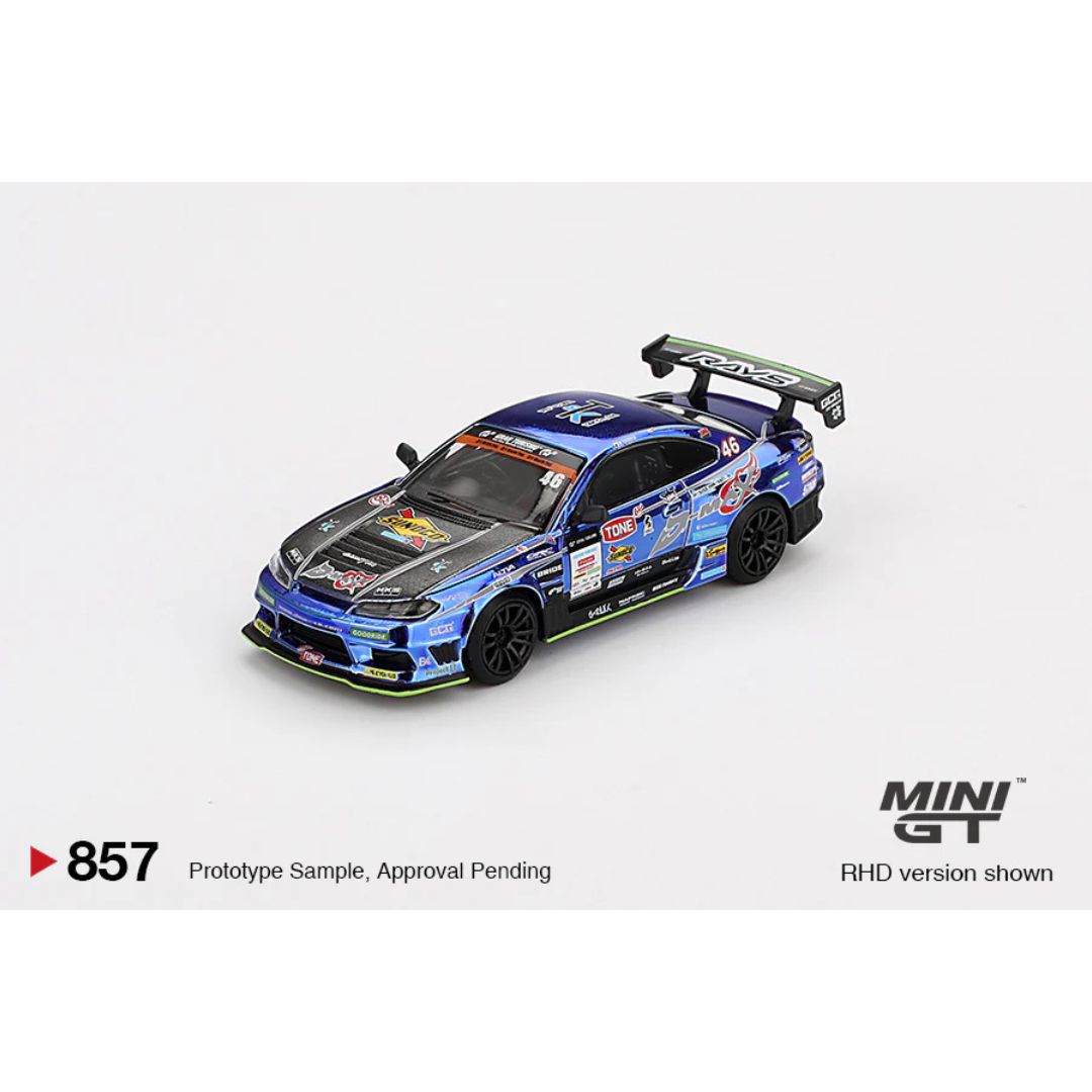 Mini GT Nissan Silvia (S15) D-MAX Racing D1 GRAND PRIX - 857