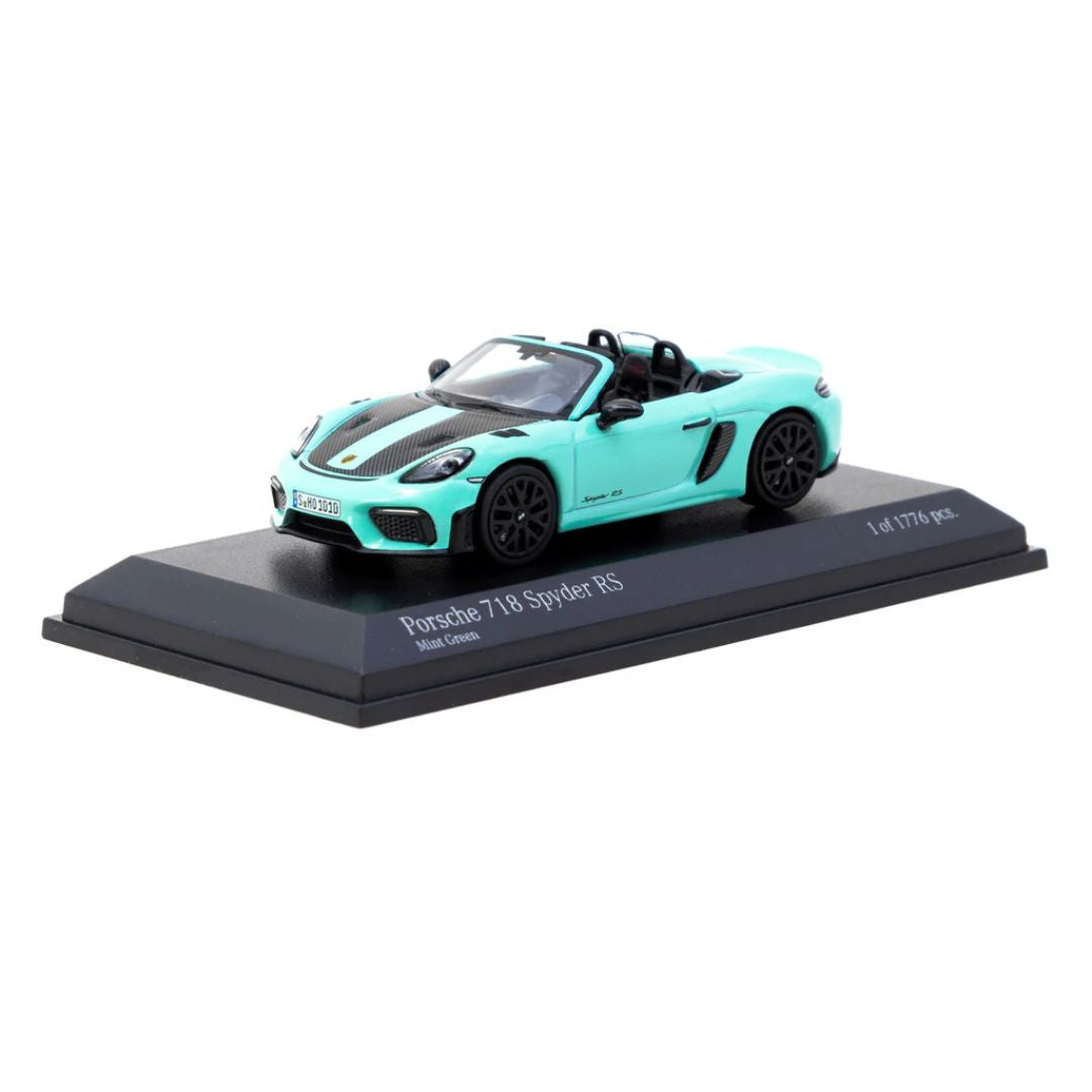 Minichamps X Tarmac Works Porsche 718 Spyder RS Mint Green