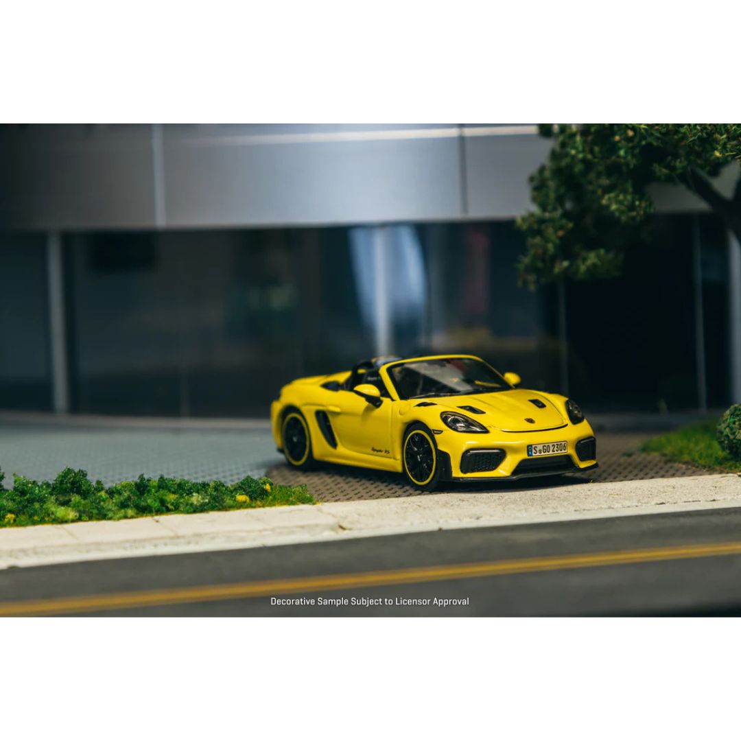 Minichamps X Tarmac Works Porsche 718 Spyder RS Racing Yellow