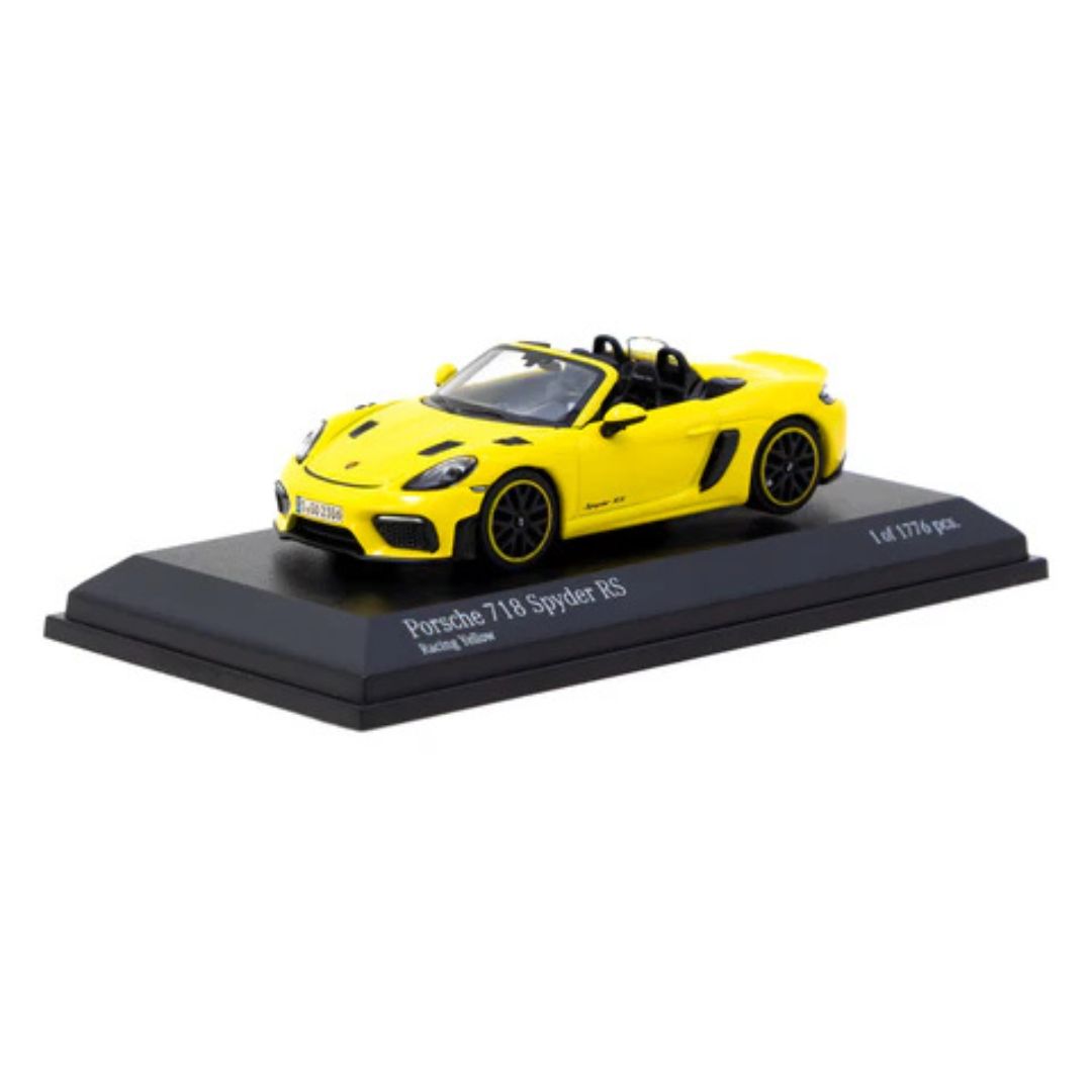 Minichamps X Tarmac Works Porsche 718 Spyder RS Racing Yellow