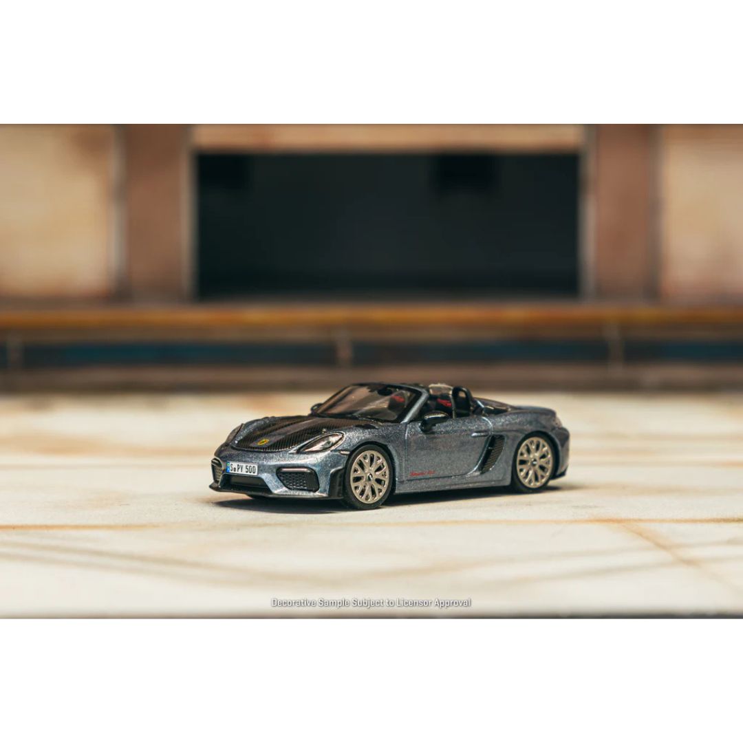 Minichamps X Tarmac Works Porsche 718 Spyder RS Vanadium Grey Metallic