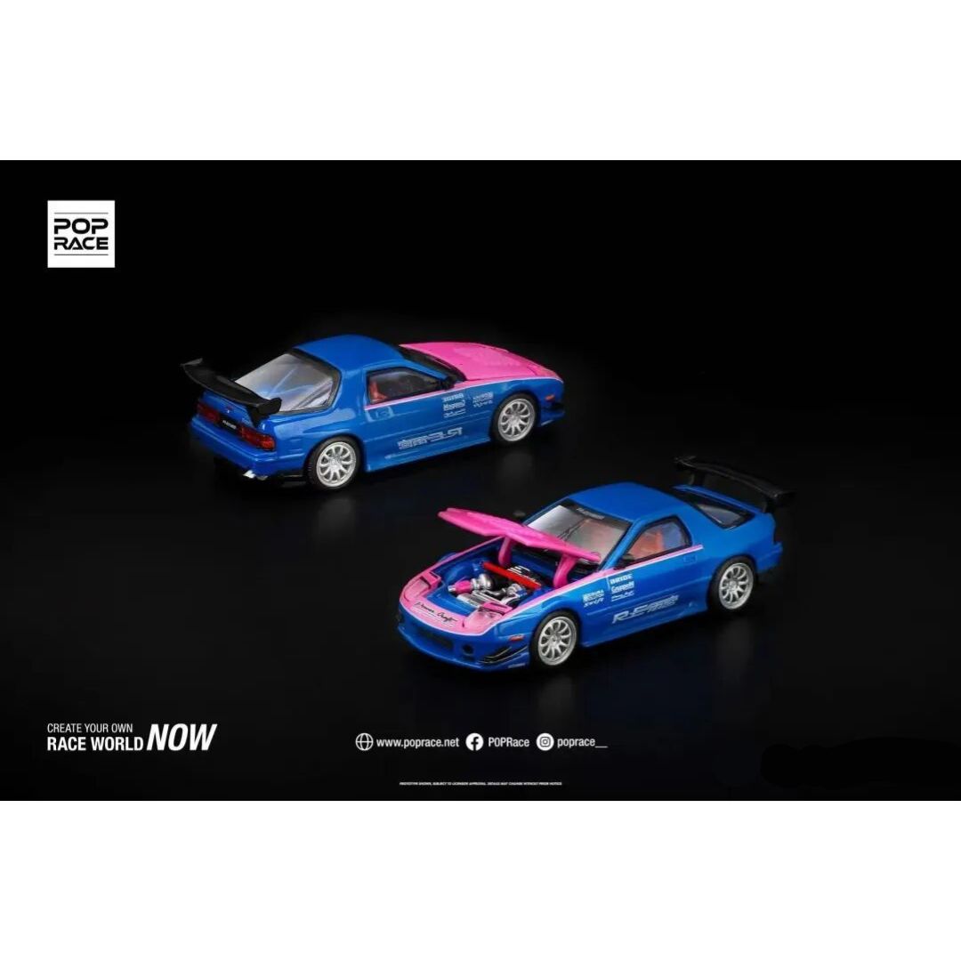Pop Race Mazda RX7 FC3S RE AMEMIYA Pink & Blue | 2025 Auto Passion All