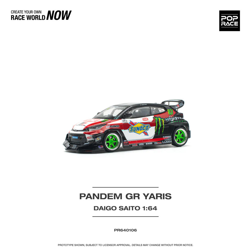 Pop Race Toyota Pandem GR Yaris Daigo Saito