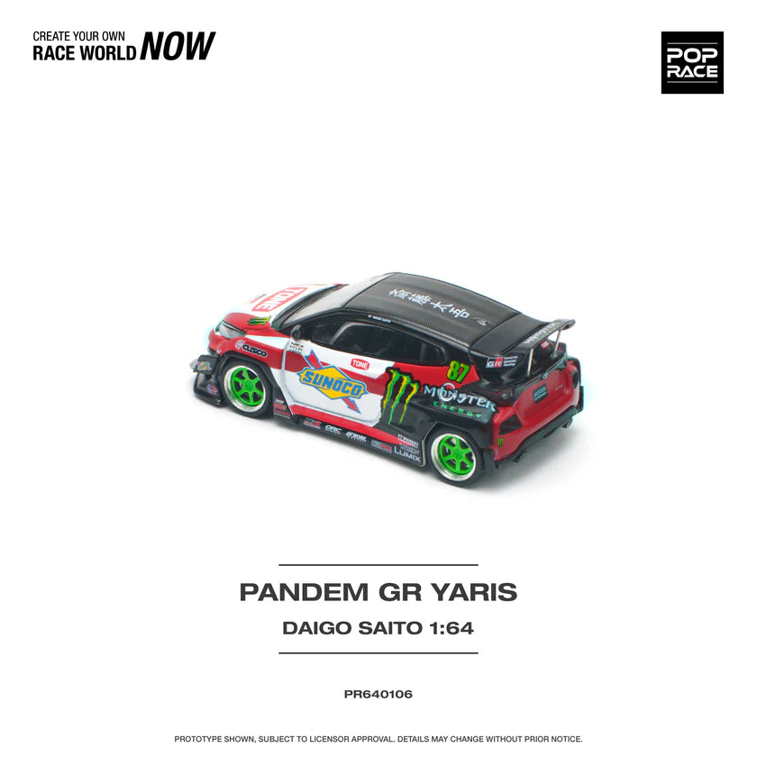 Pop Race Toyota Pandem GR Yaris Daigo Saito
