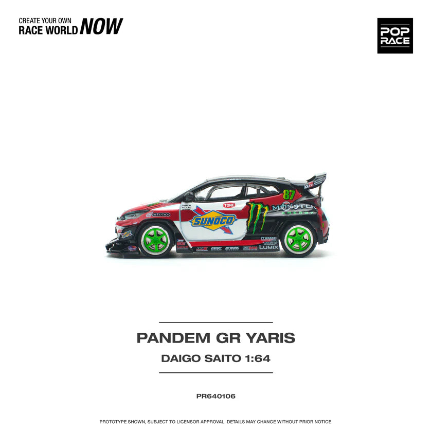 Pop Race Toyota Pandem GR Yaris Daigo Saito