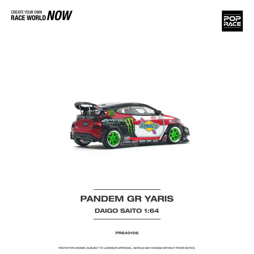 Pop Race Toyota Pandem GR Yaris Daigo Saito
