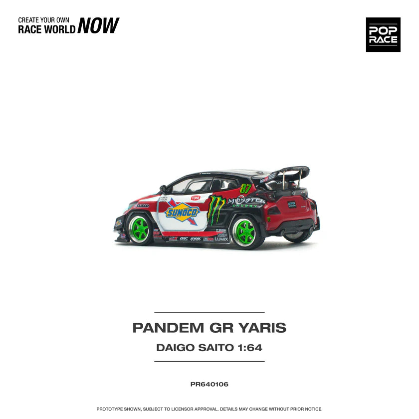 Pop Race Toyota Pandem GR Yaris Daigo Saito