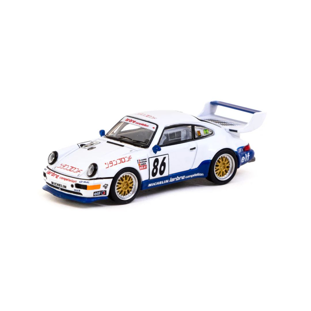 Schuco X Tarmac Works 1/64 Porsche 911 Turbo S LM GT Suzuka 1000km 1994 #86