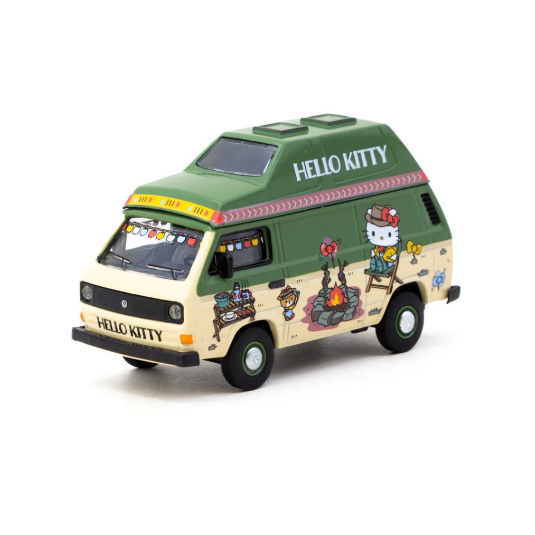Schuco x Tarmac Works Volkswagen T3 Van Hello Kitty Camping