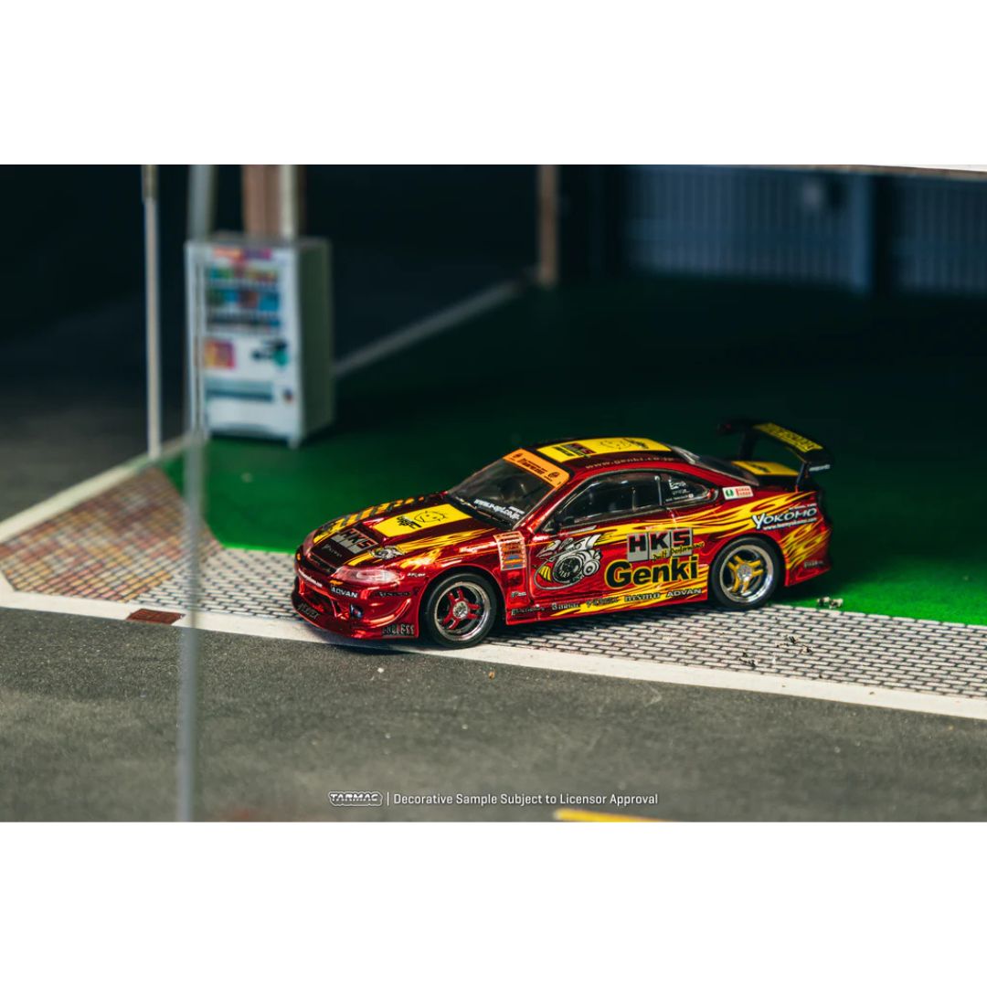 Tarmac Works HKS Hiper Silvia RS-2 Chrome Red - Tokyo Auto Salon 2025 Special Edition