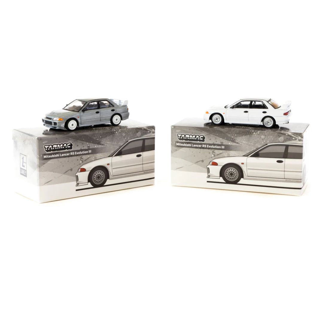 Tarmac Works Mitsubishi Lancer RS  Evolution III White - Lamley Special Edition