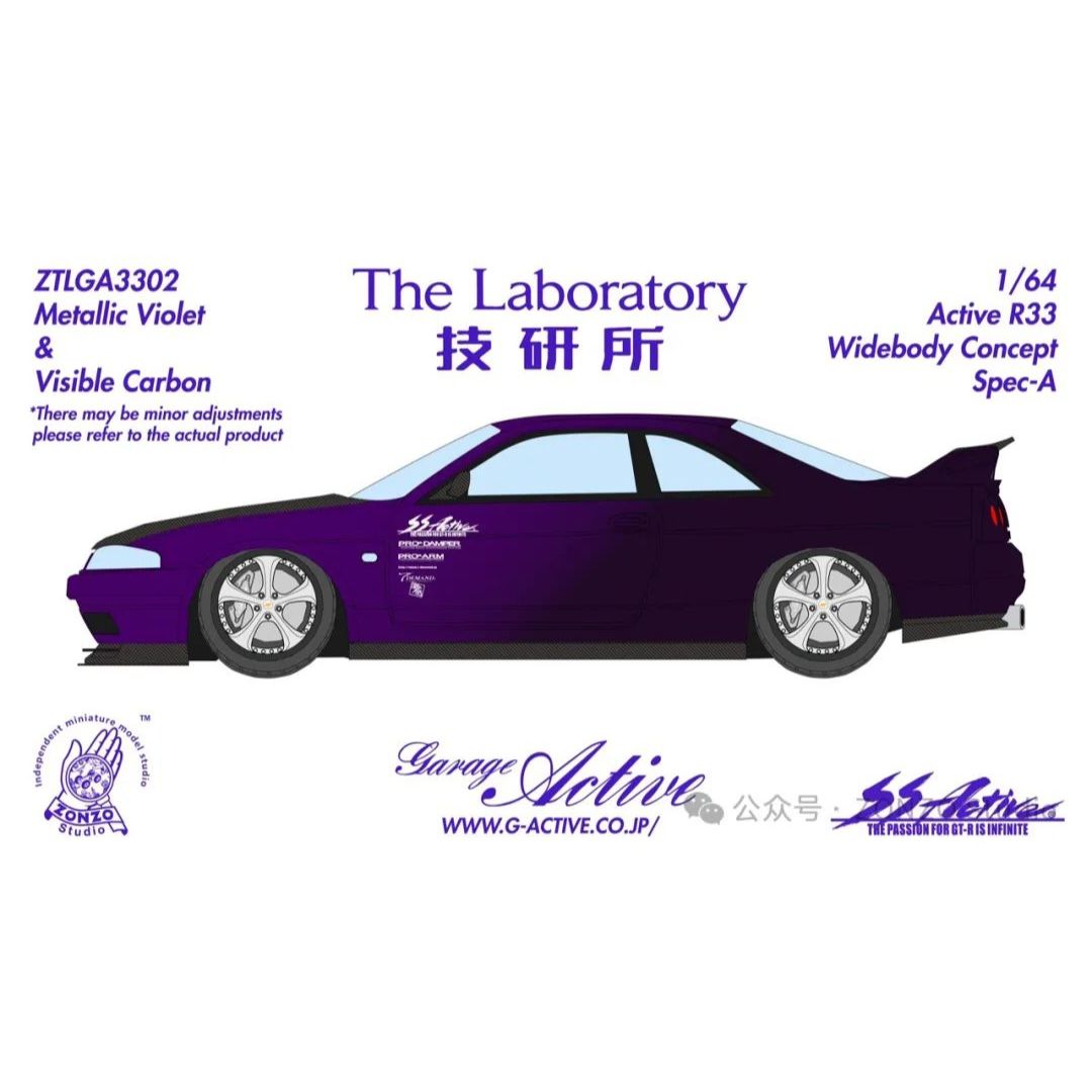 PRE-ORDER - The Laboratory Garage Active R33 Widebody Concept Spec A