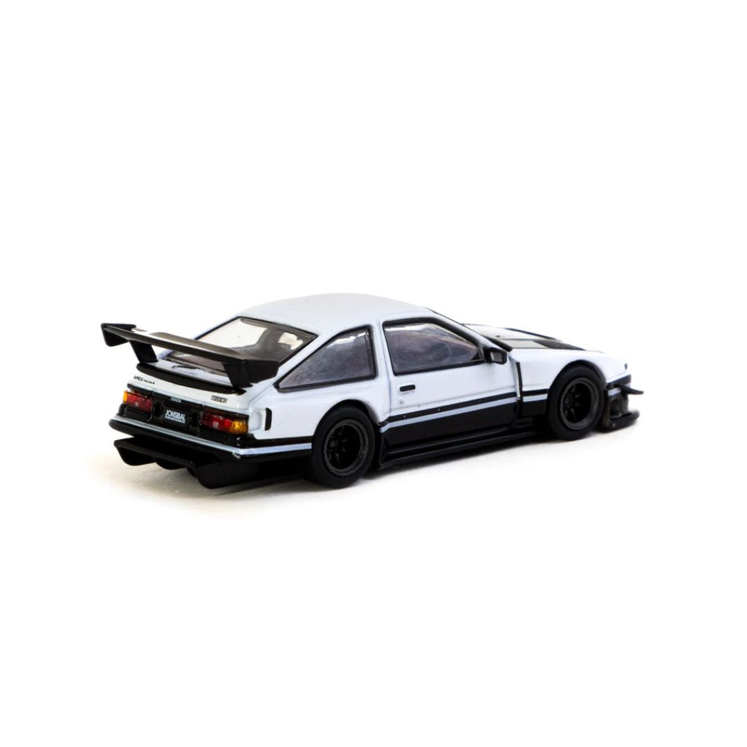 Tarmac Works Toyota Sprinter Trueno AE86 Widebody con Tarmac Cards