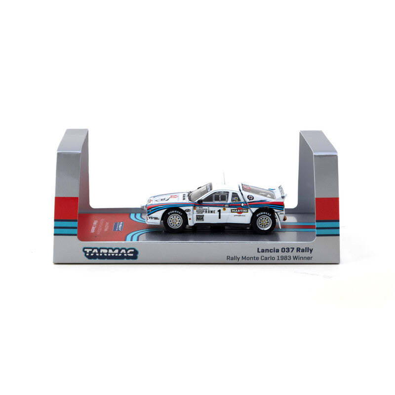 Tarmac Works Lancia 037 Rally Rally Monte Carlo 1983 Winner con Tarmac Cards