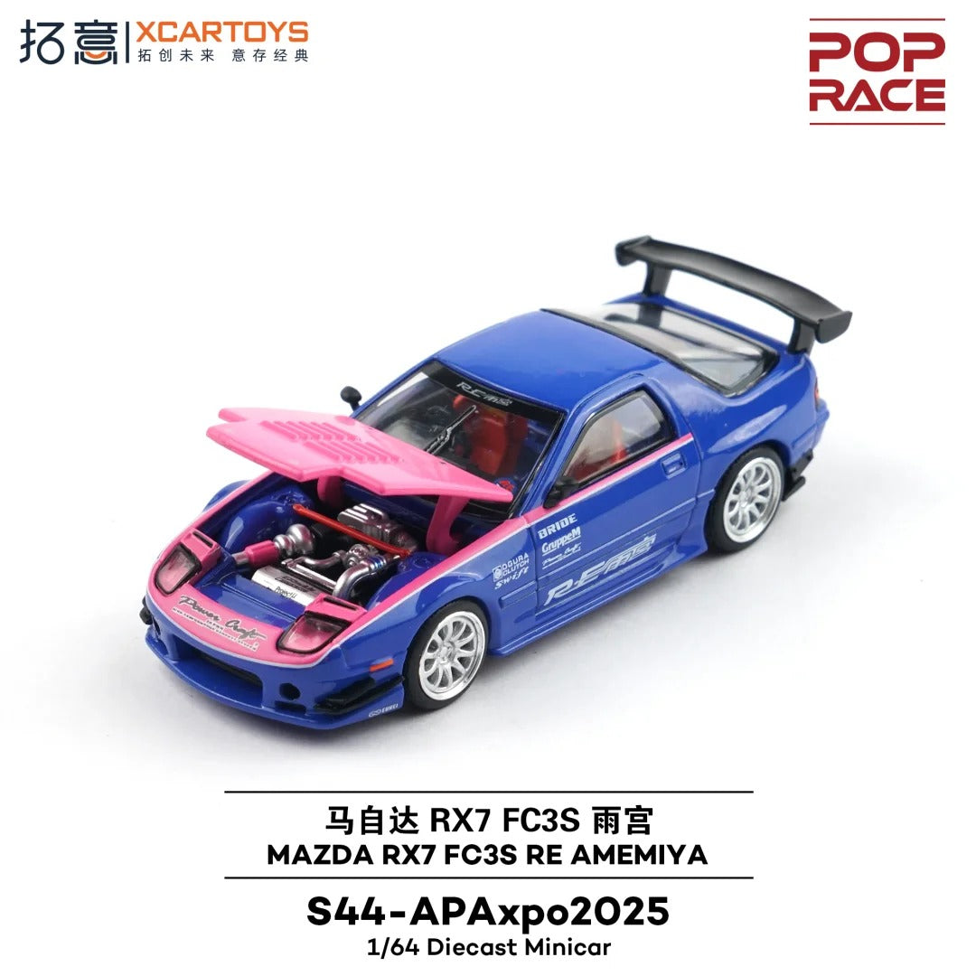 *PRE-ORDER*  Pop Race Mazda RX7 FC3S RE AMEMIYA Pink & Blue | 2025 Auto Passion Alliance (APA)