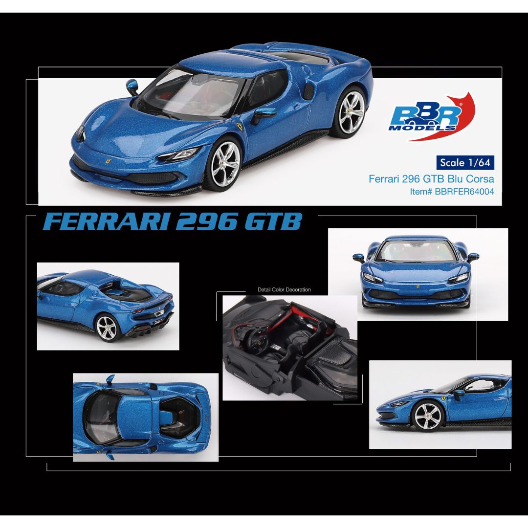 BBR Ferrari 296 GTB Blu Corsa