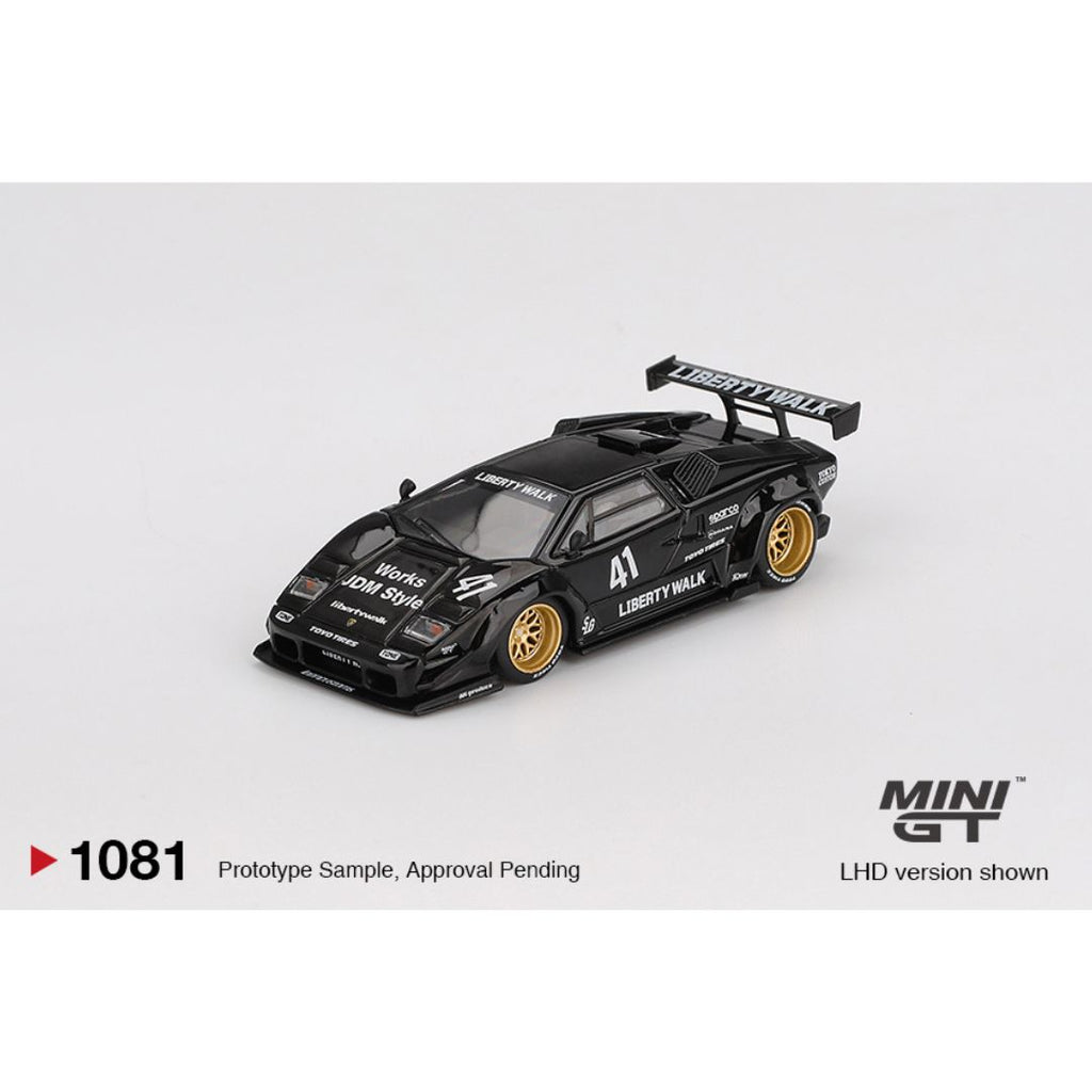 Mini GT Lamborghini Countach LB-WORKS Black - 1081
