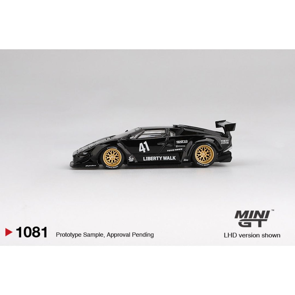 Mini GT Lamborghini Countach LB-WORKS Black - 1081