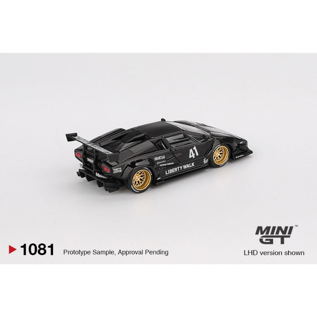 Mini GT Lamborghini Countach LB-WORKS Black - 1081