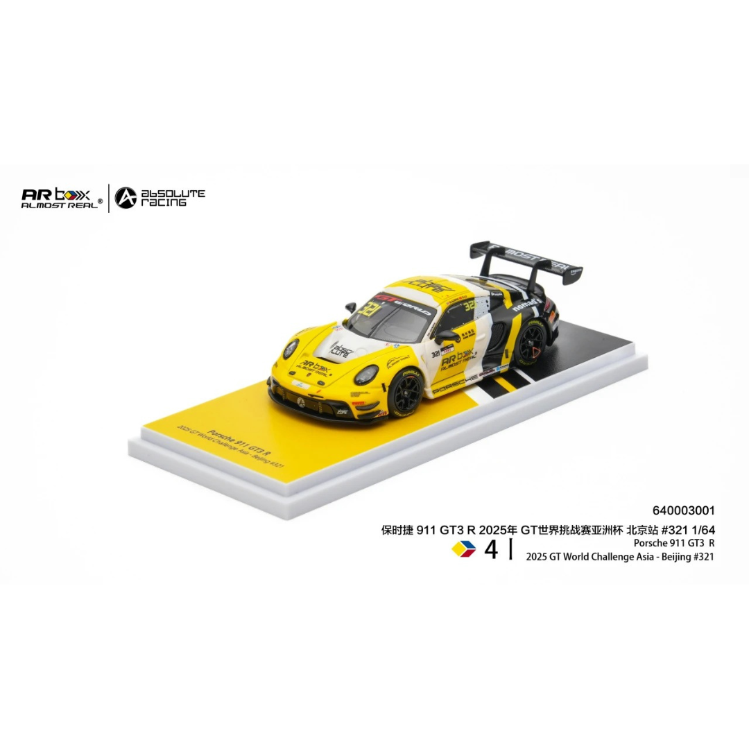*PRE-ORDER* Almost Real Porsche 911 GT3 R  GT World Challenge Asia Cup Beijing 2025 #321 | 2026 Cool Car Show