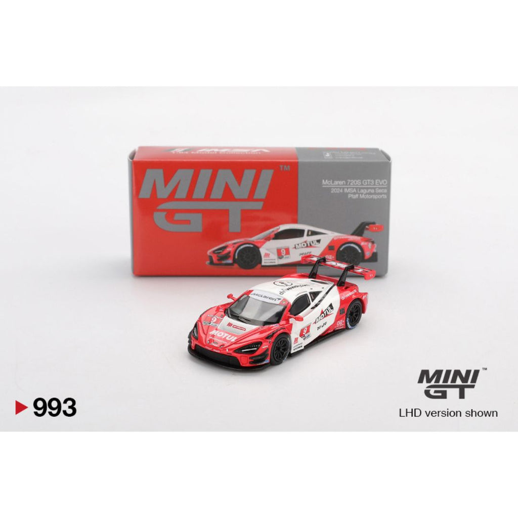 Mini GT McLaren 720S GT3 Evo Pfaff Motorsports 2024 IMSA Laguna Seca - 993