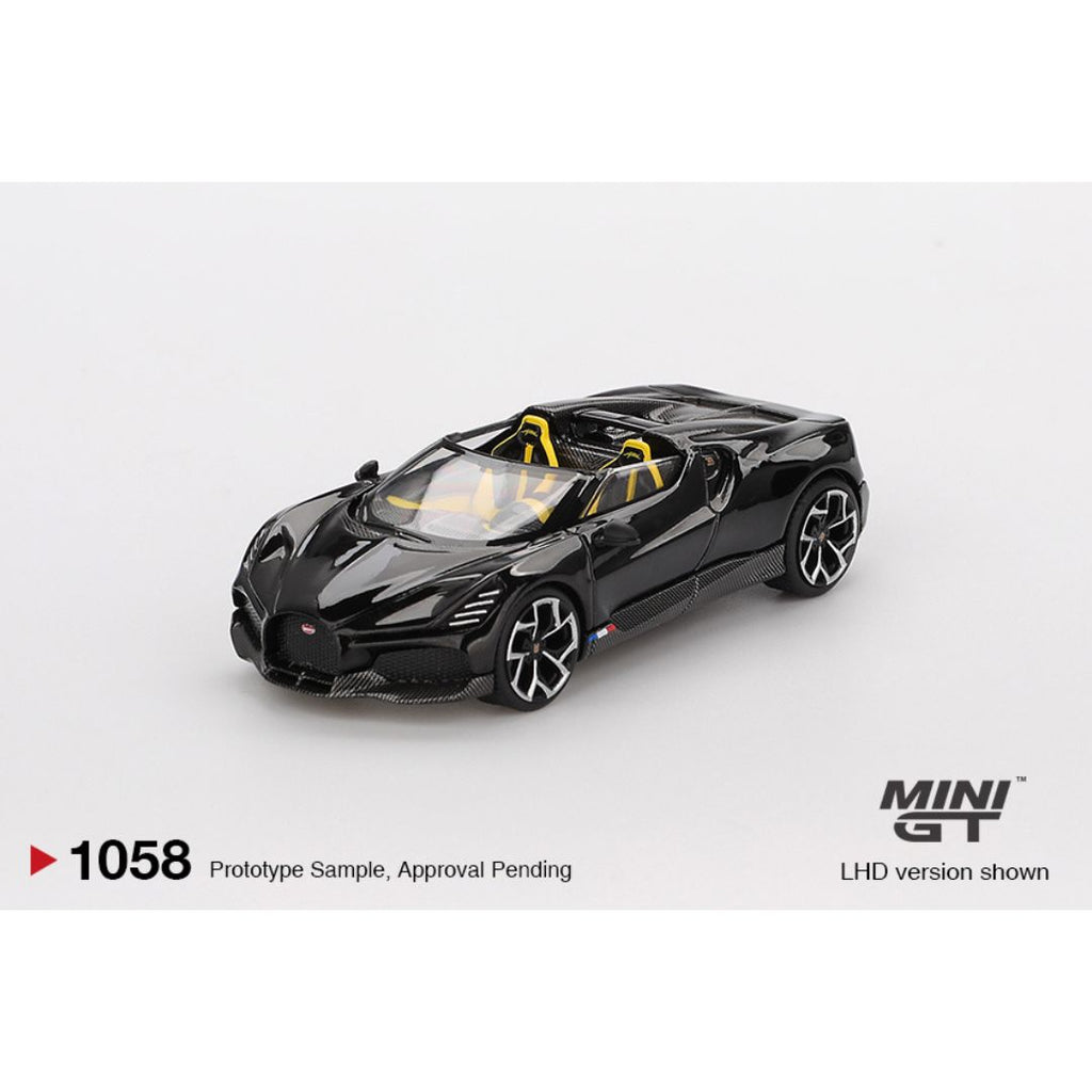 Mini GT Bugatti W16 Mistral Black - 1058