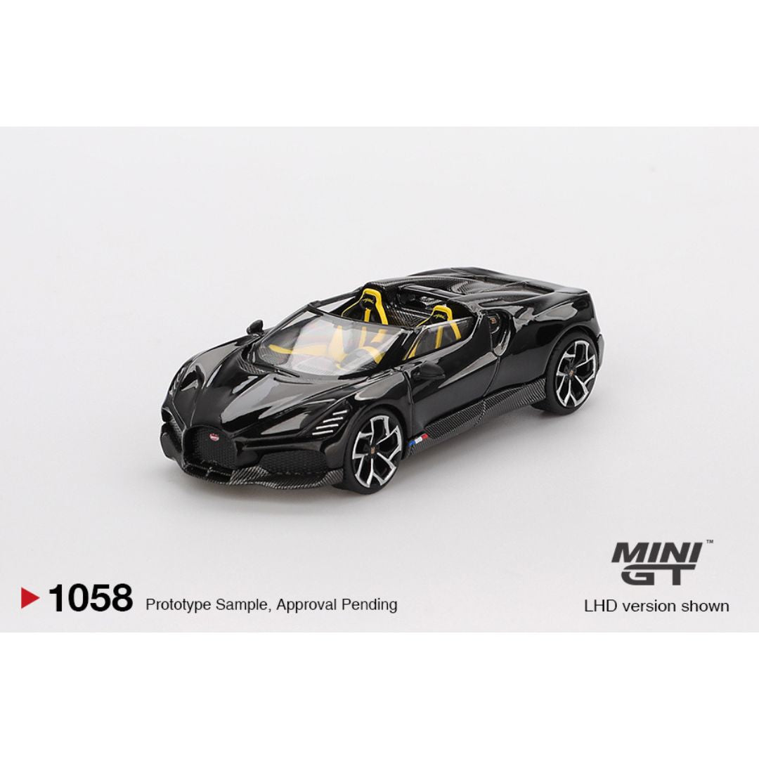 Mini GT Bugatti W16 Mistral Black - 1058