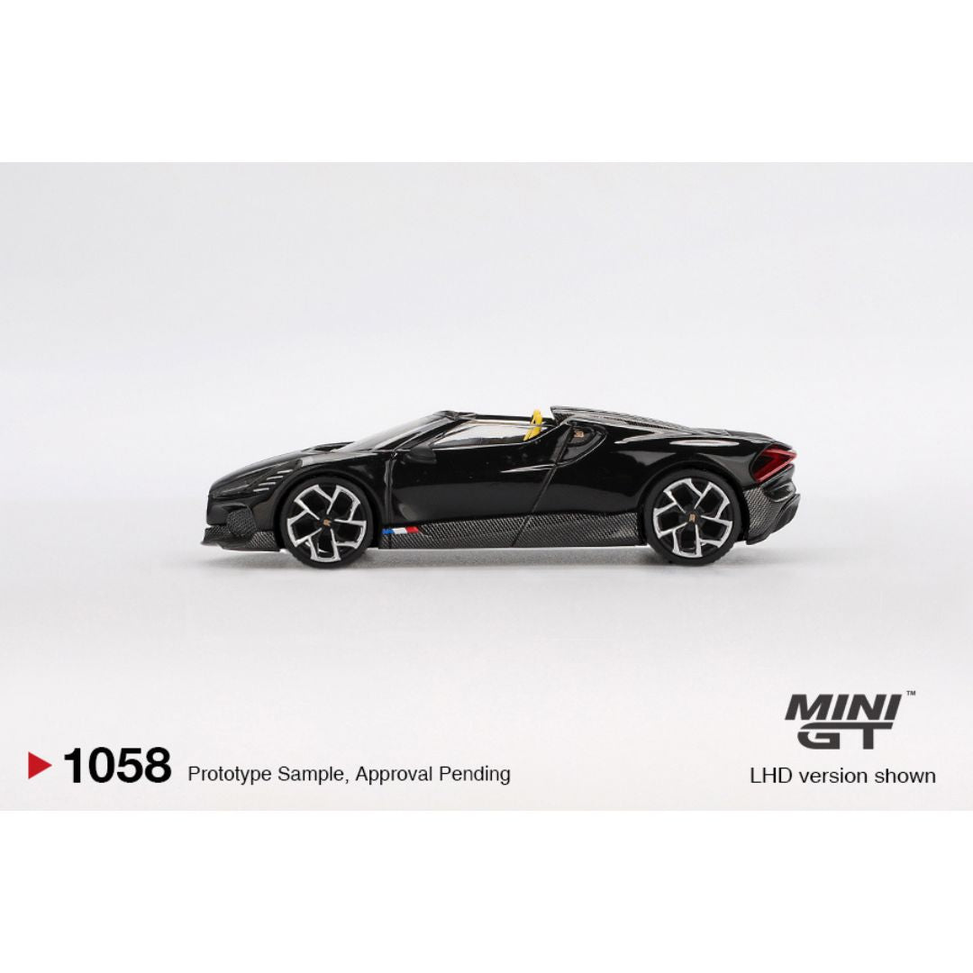 Mini GT Bugatti W16 Mistral Black - 1058