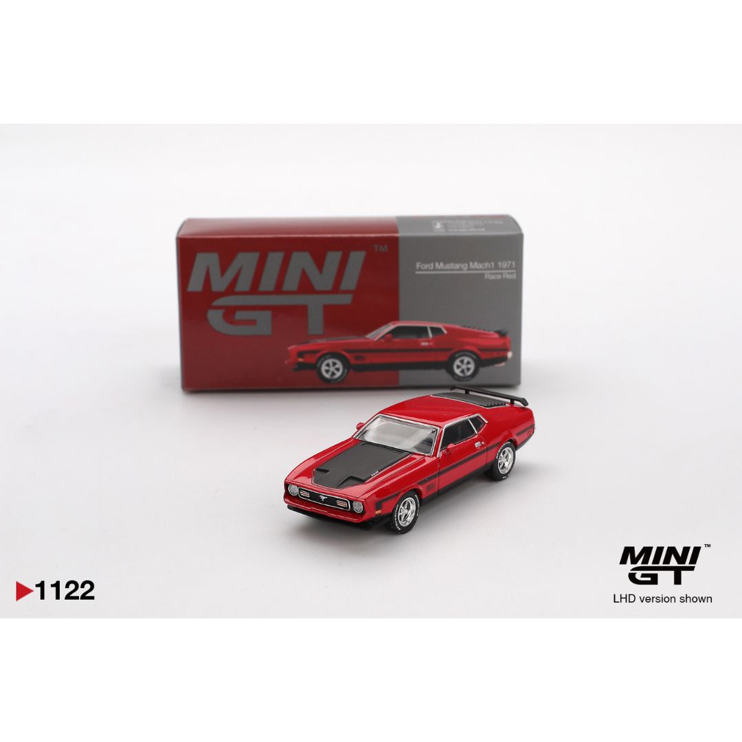Mini GT Ford Mustang Mach1 1971 Race Red - 1122