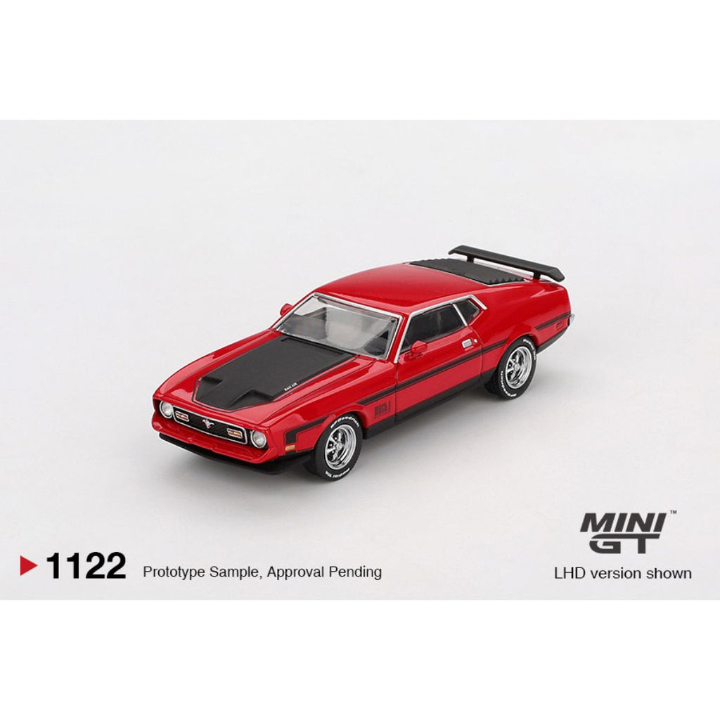 Mini GT Ford Mustang Mach1 1971 Race Red - 1122