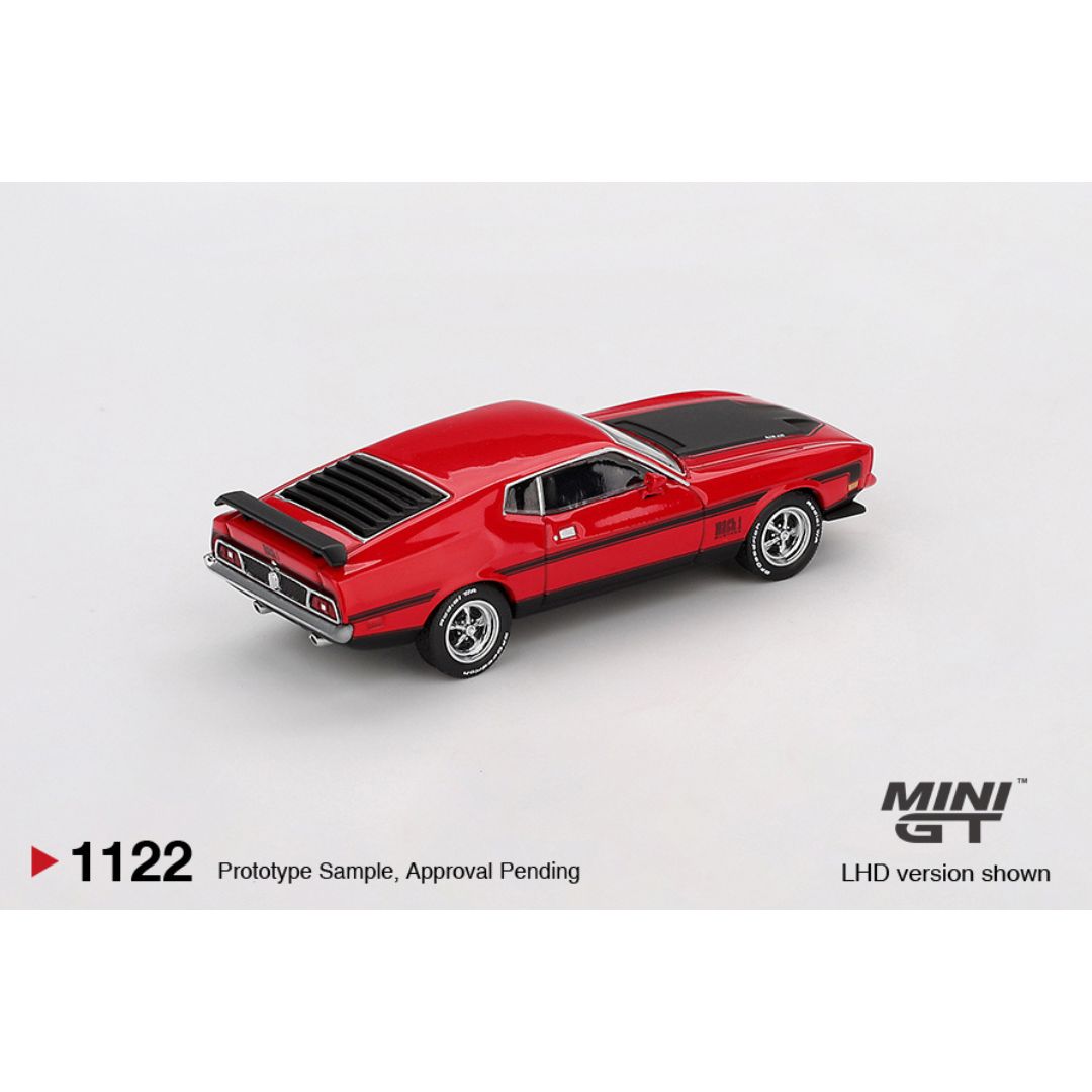 Mini GT Ford Mustang Mach1 1971 Race Red - 1122