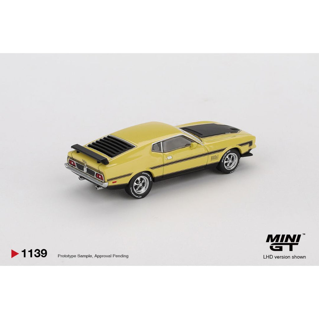 Mini GT Ford Mustang Mach1 Grabber Yellow - 1139