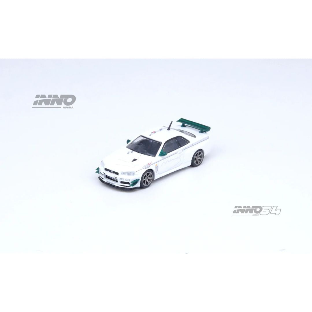 Inno 64 Nissan Skyline GT-R (R34) V-Spec Tuned by Mine's - White