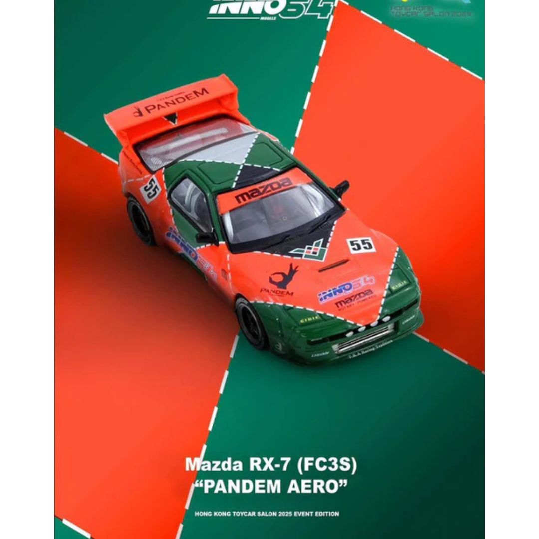 *EN CAMINO* Inno64 Mazda RX-7 FC3S Pandem Aero Hong Kong Toy Car Salon 2025