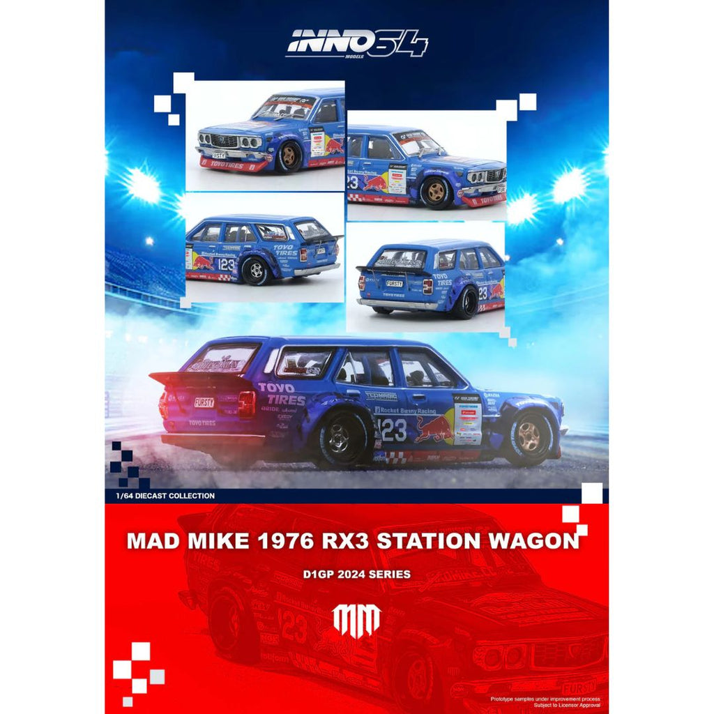 *EN CAMINO* Inno64 Mad Mike 1976 Mazda RX3 Station Wagon D1GP Series 2024