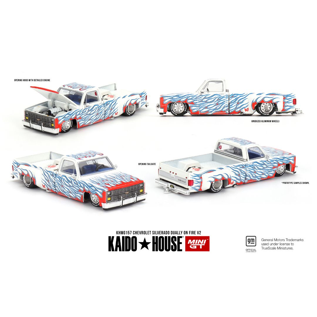 Kaido House Chevrolet Silverado Dually On Fire V2 - 157
