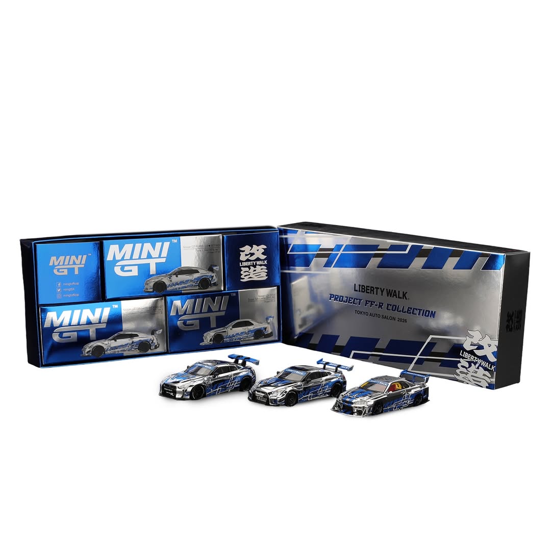 PRE-ORDER* Mini GT Project FF-R Collection 3 car Set | 2026 Tokyo Aut