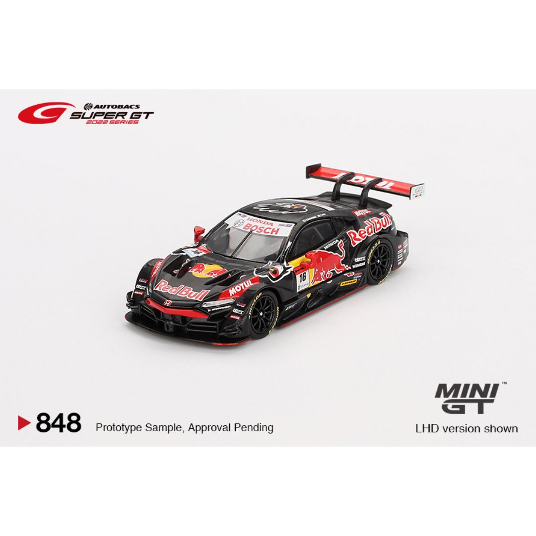 Mini GT Honda NSX-GT "TYPE S" GT500 #16 "Red Bull MOTUL MUGEN NSX-GT " TEAM Red Bull MUGEN 2022 SUPER GT SERIES - 848