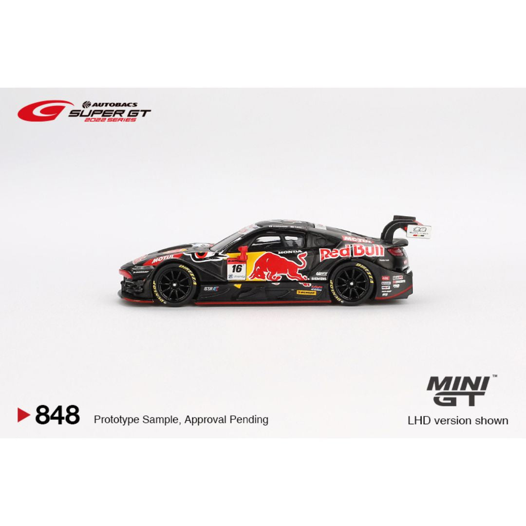Mini GT Honda NSX-GT "TYPE S" GT500 #16 "Red Bull MOTUL MUGEN NSX-GT " TEAM Red Bull MUGEN 2022 SUPER GT SERIES - 848