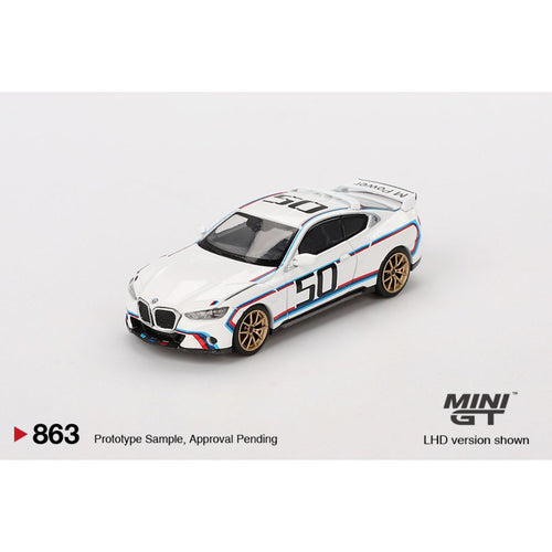 *EN CAMINO* Mini GT BMW 3.0 CSL White - 863