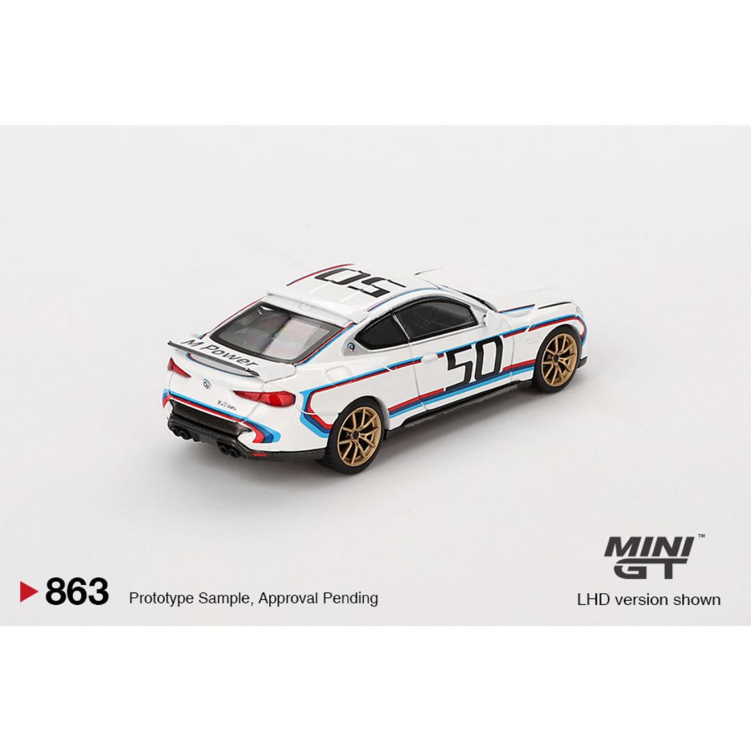 Mini GT BMW 3.0 CSL White - 863