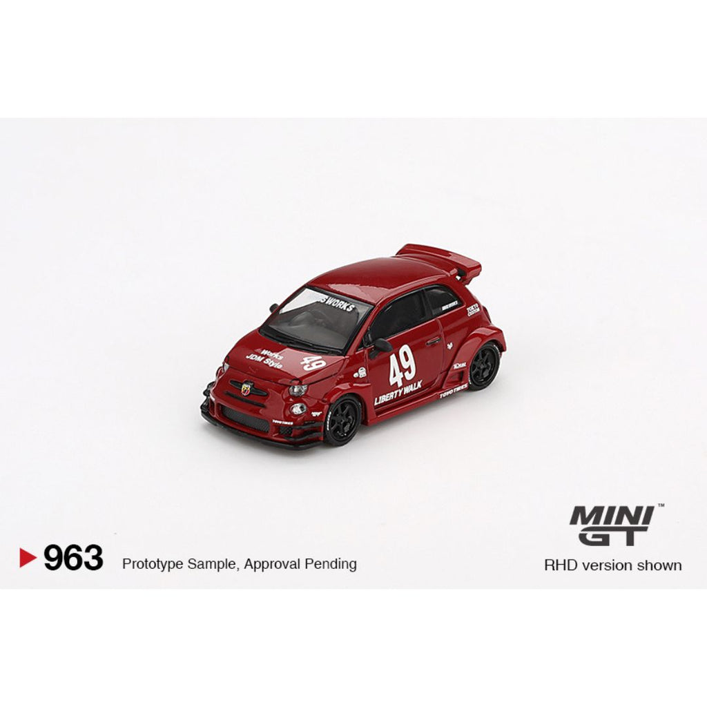 *EN CAMINO* Mini GT LB-WORKS x Abas Works ABARTH 595 Red - 963