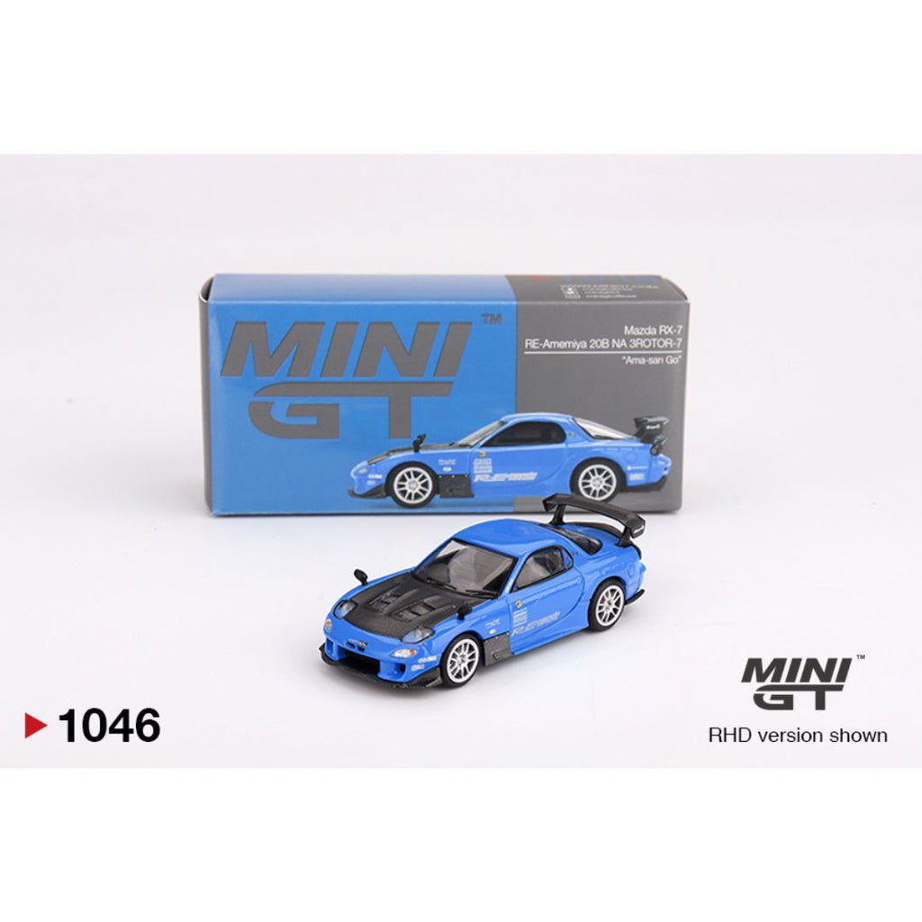 Mini GT Mazda RX-7 RE-Amemiya 20B NA 3ROTOR-7 “Ama-san Go” - 1046