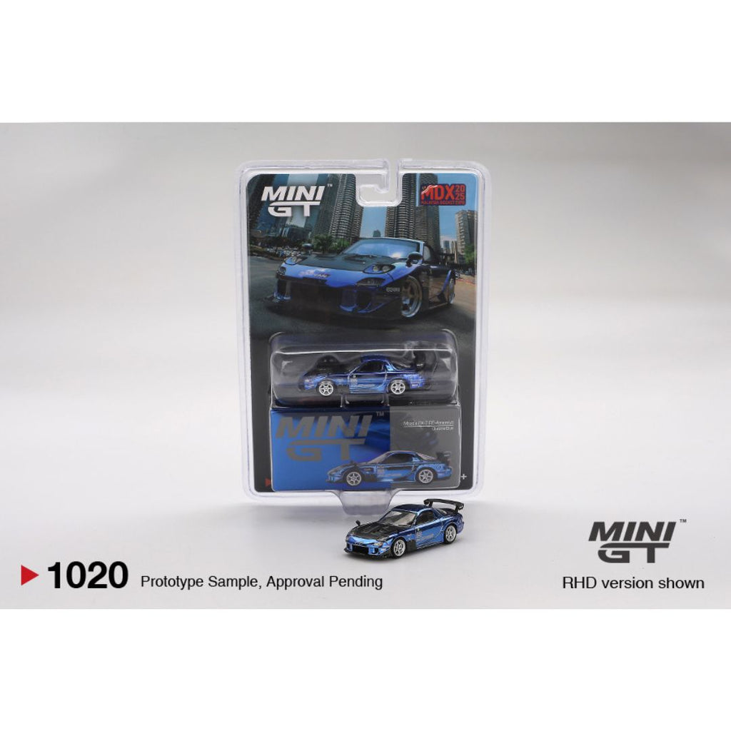 Mini GT Mazda RX-7 RE-Amemiya Chrome Blue | Malaysia Diecast Expo 2025 (MDX)