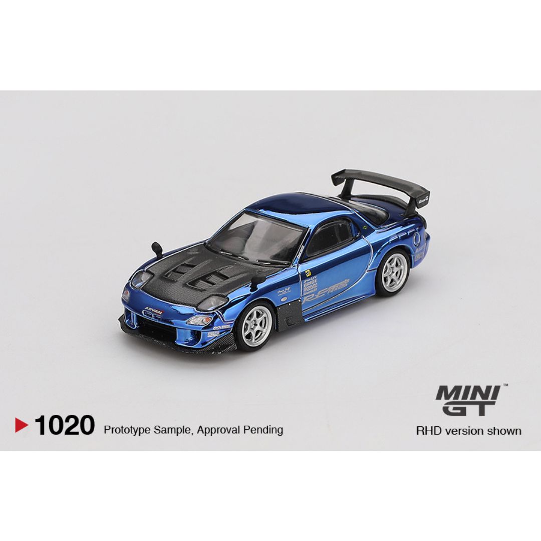 Mini GT Mazda RX-7 RE-Amemiya Chrome Blue | Malaysia Diecast Expo 2025