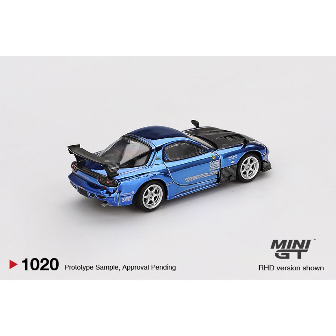 ミニカー MINI GT Mazda RX-7 RE-Amemiya ChromeBlue Mini GT Mazda RX-7 RE-Amemiya Chrome Blue | Malaysia Diecast Expo 2025